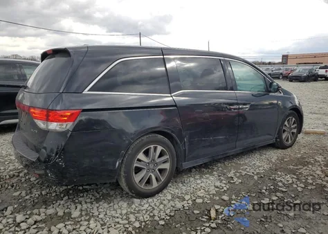 2014 Honda Odyssey Touring from USA, damaged, VIN 5FNRL5H91EB088385